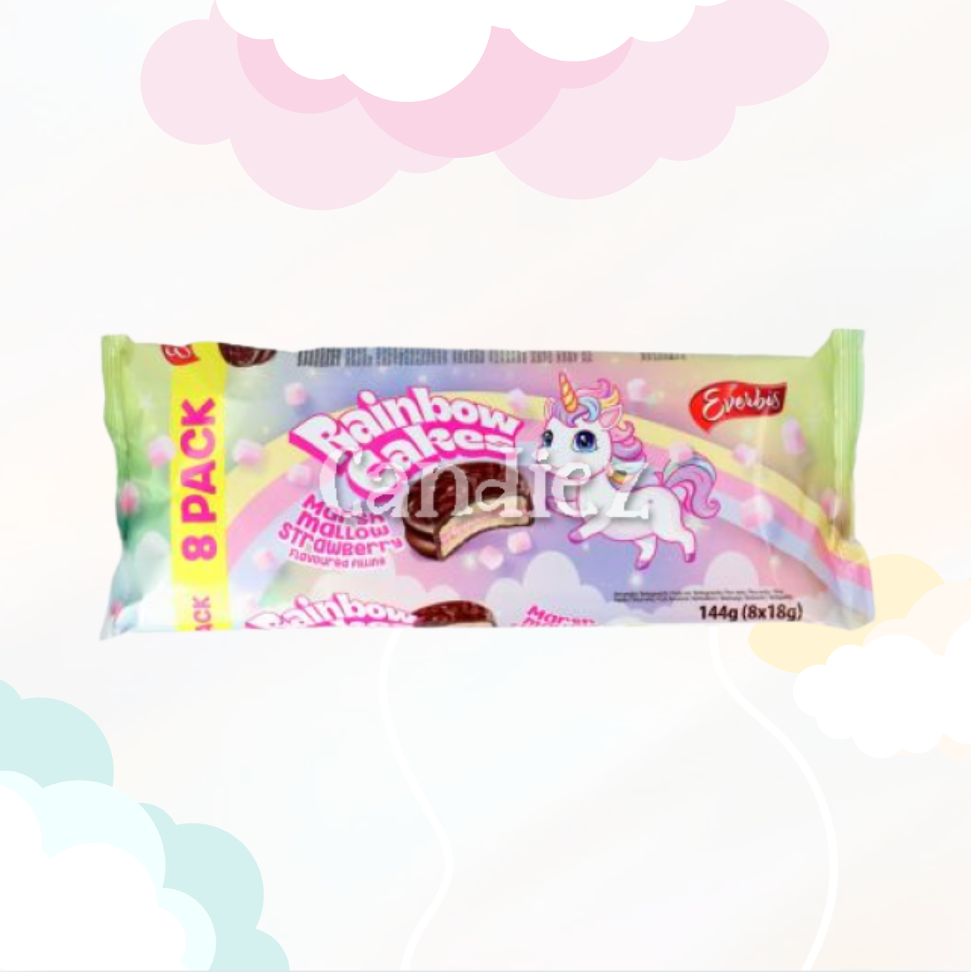 Rainbow Cakes 8x18 gr