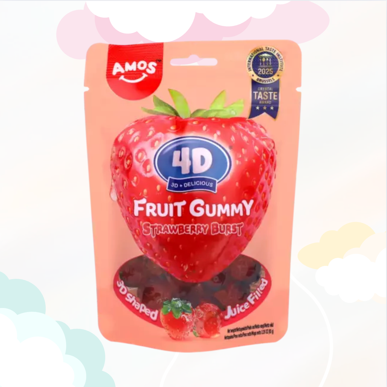 4D Gummy Strawberry 65gr