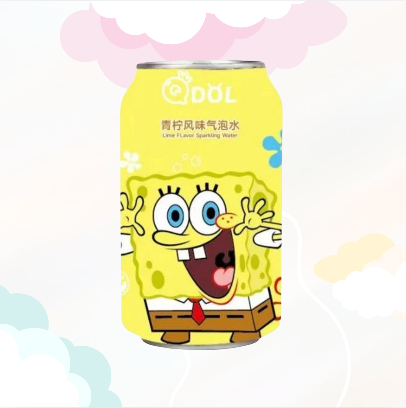 Spongebob Lime Sparkling Water 330ml