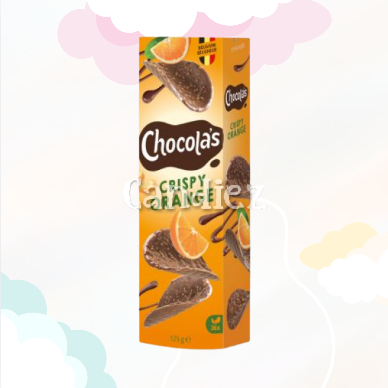 Chocola's Crispy Orange 125gr