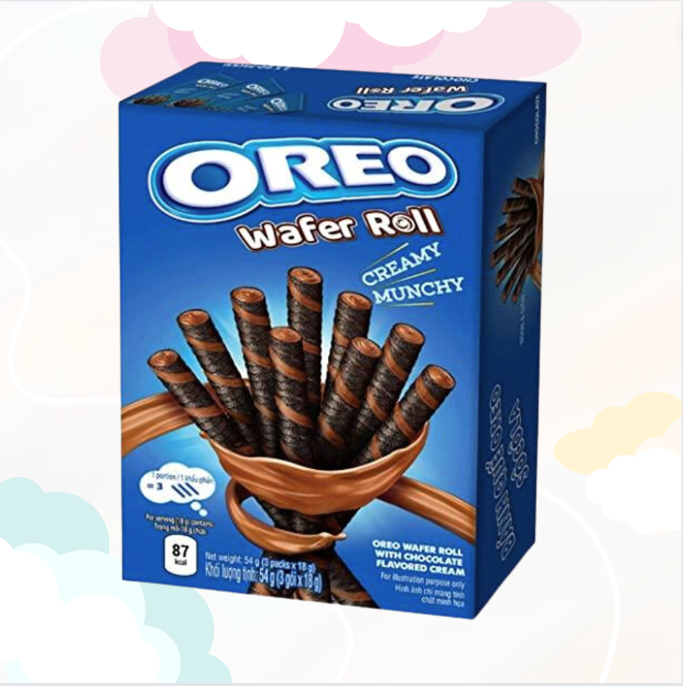 Oreo Wafel Roll chocolade 54gr