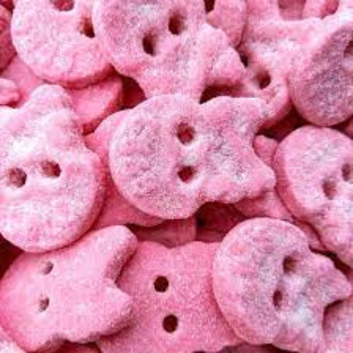 Bubs raspberry skulls