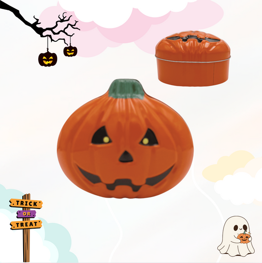 Halloween blik Pompoen