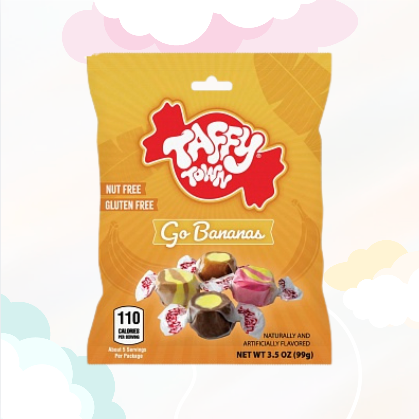 Salt water taffy Bananen mix 99gr