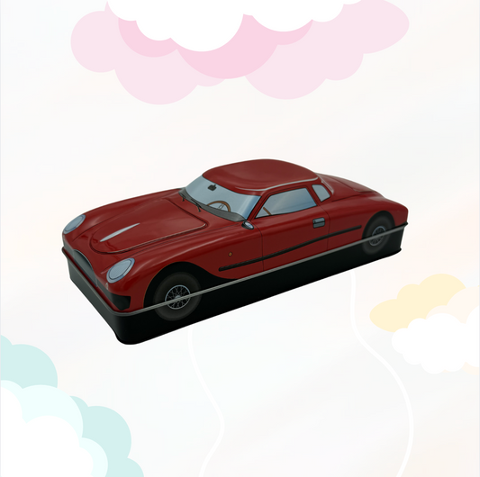 Snoep blik Retro-car Rood