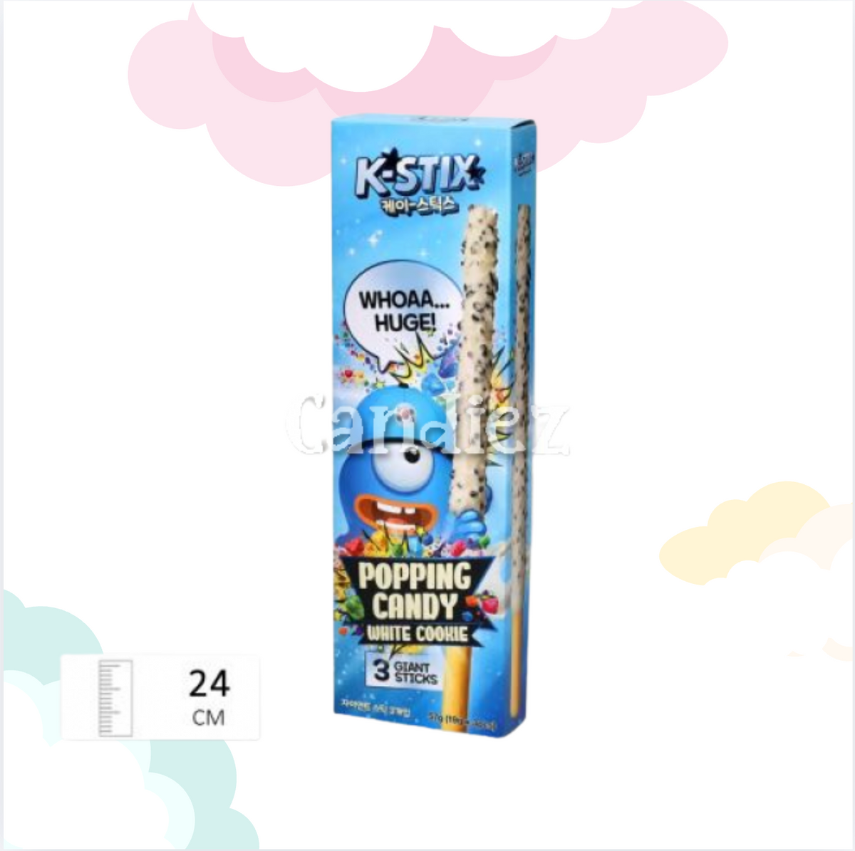 K-Stix Popping Candy White Choco 3x19 gr