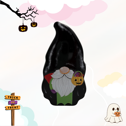 Halloween Gnome Black