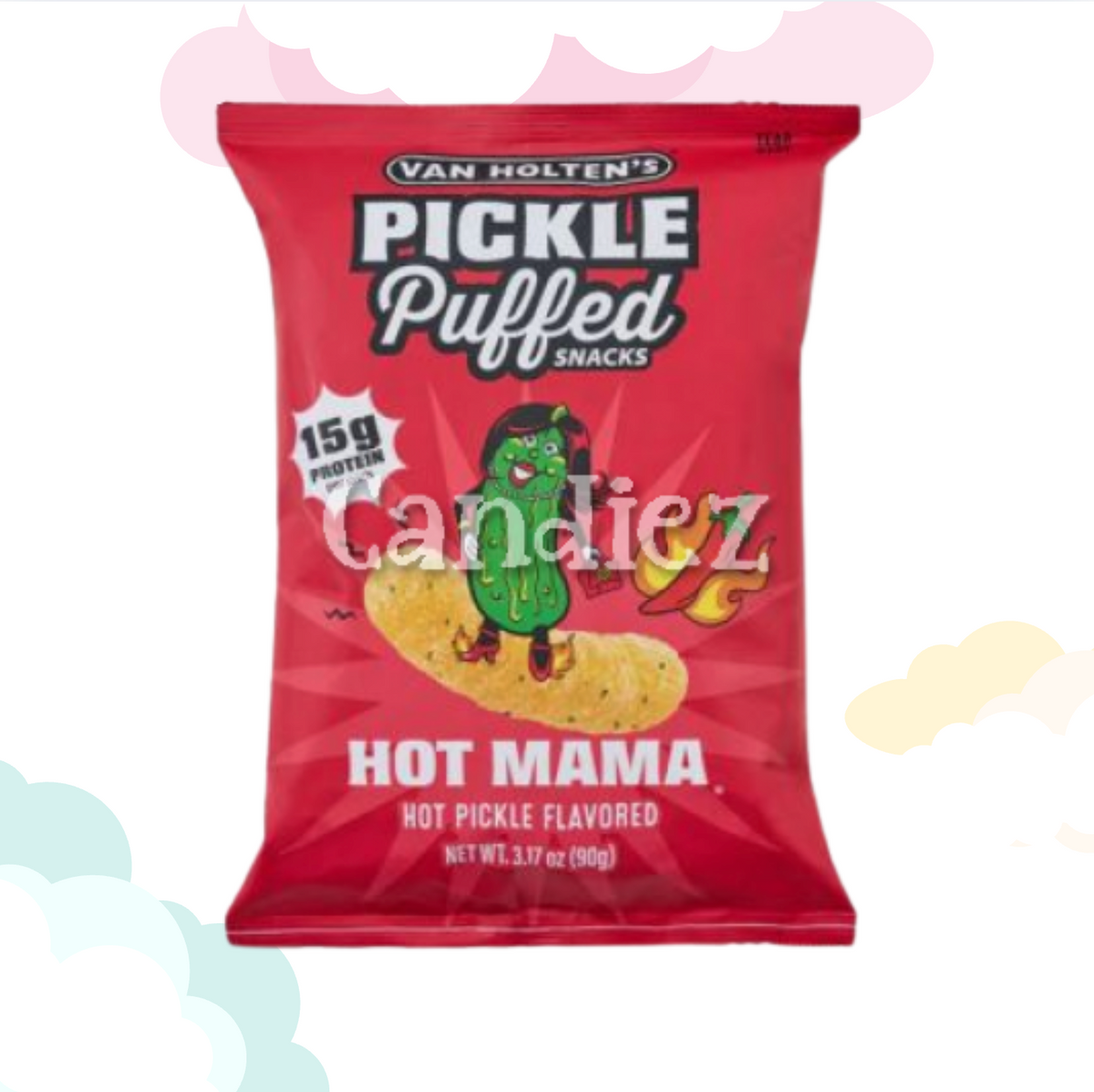 Van Holtens Pickle Puffs Hot Mama 90 gr