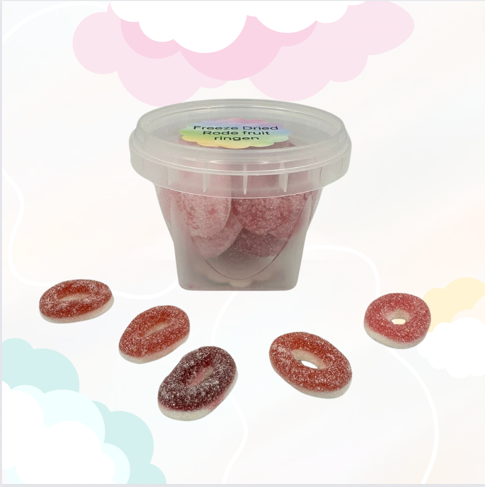 Freeze Dried Rode Fruit Ring – Candiez B.V.