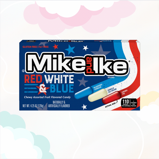 Mike&Ike Red White & Blue 120 gr.
