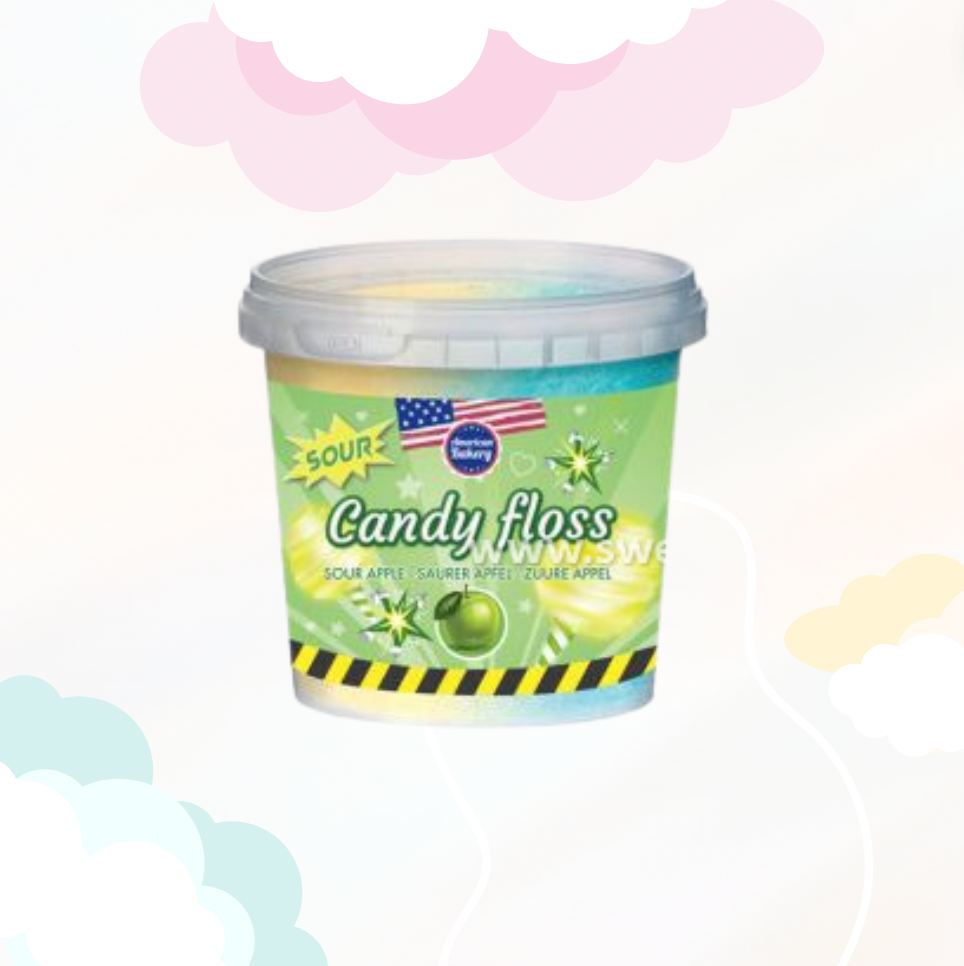 Candyfloss Sour Apple Buckets 50 gr