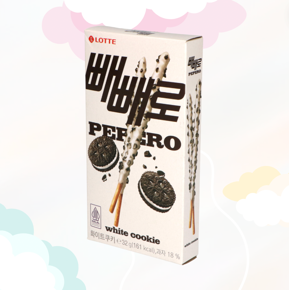 Pepero white cookie sticks 39gr