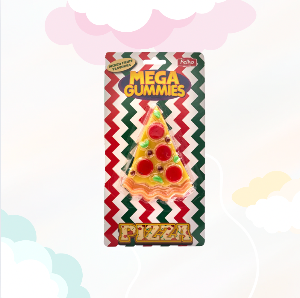 Mega Gummies Pizza Punt 120gr